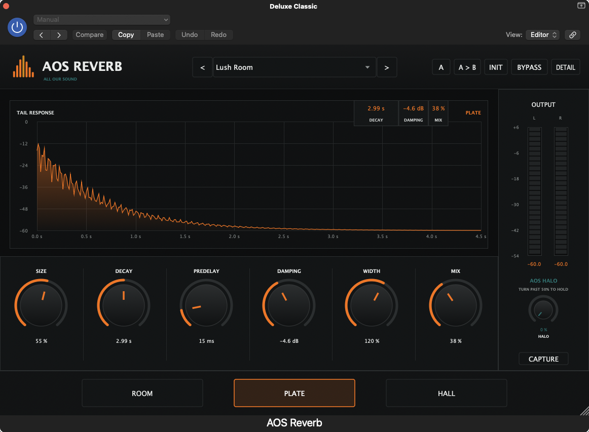 AOS Reverb interface