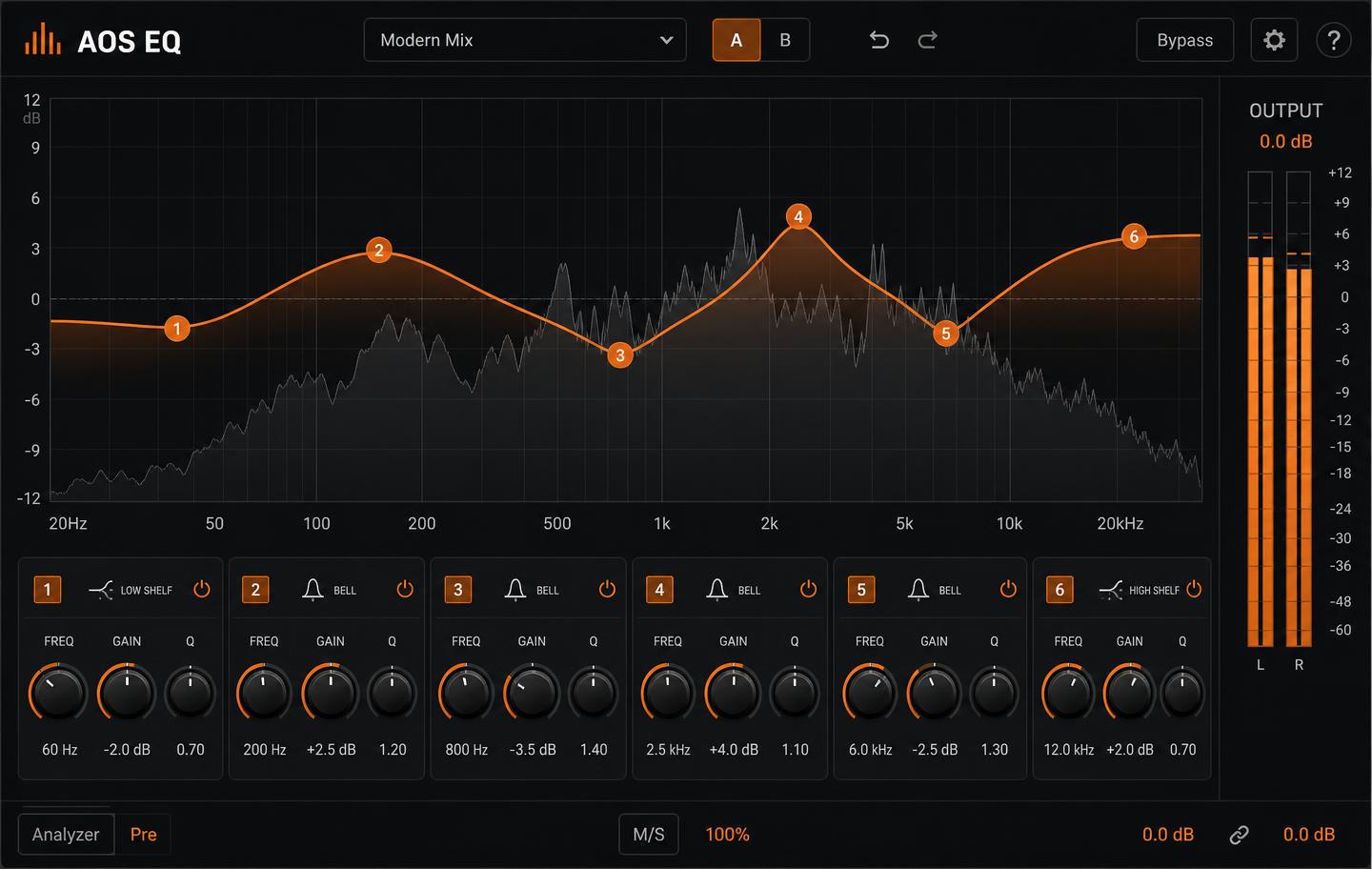 AOS EQ plugin interface