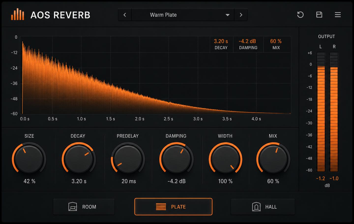 AOS Reverb interface